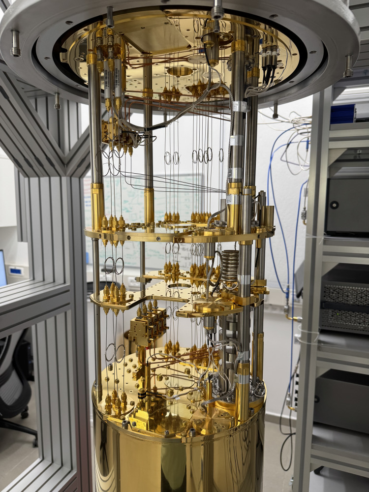Our BlueFors LD250 cryogenic refrigerator tested before cooldown